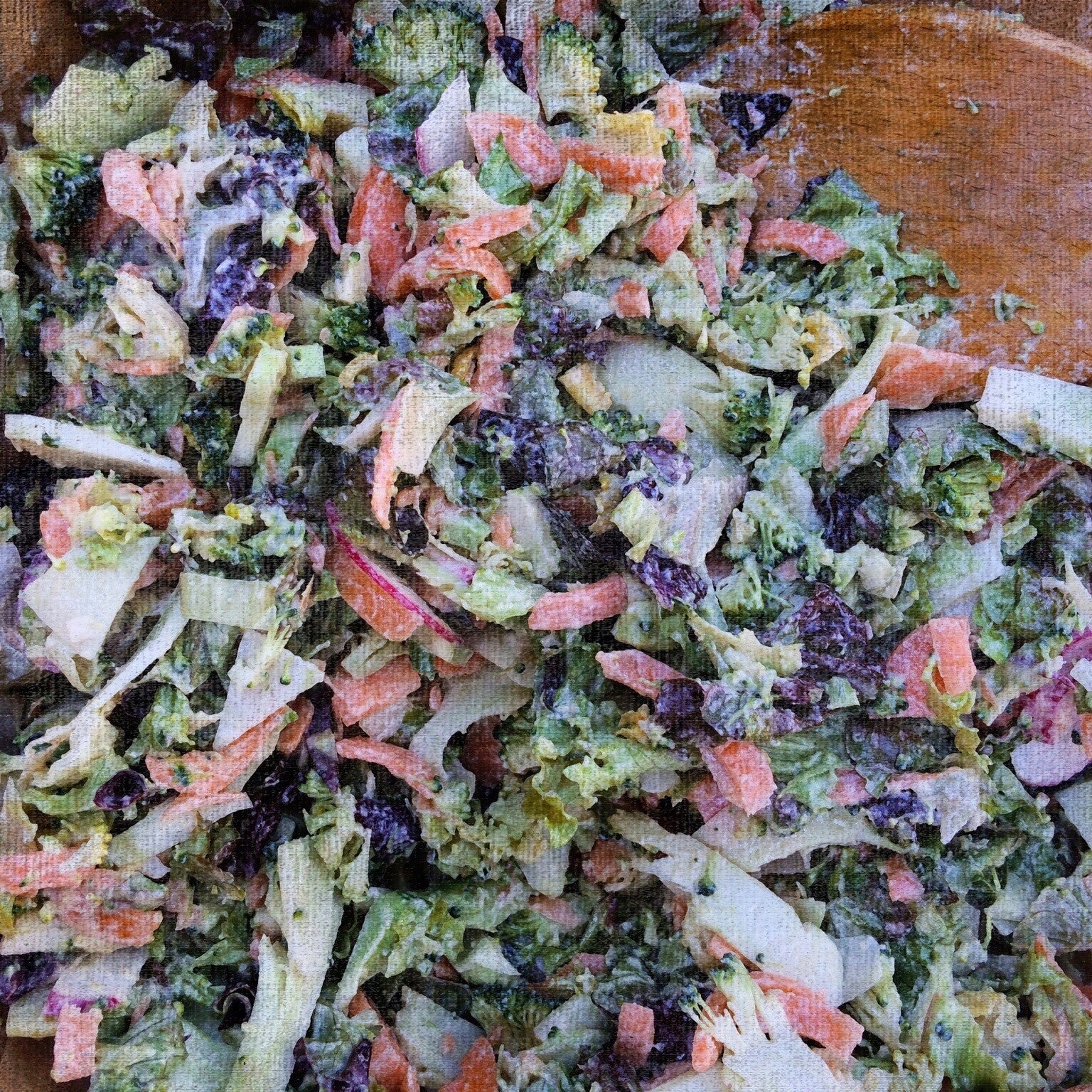 Raw Vegan Slaw full of iron