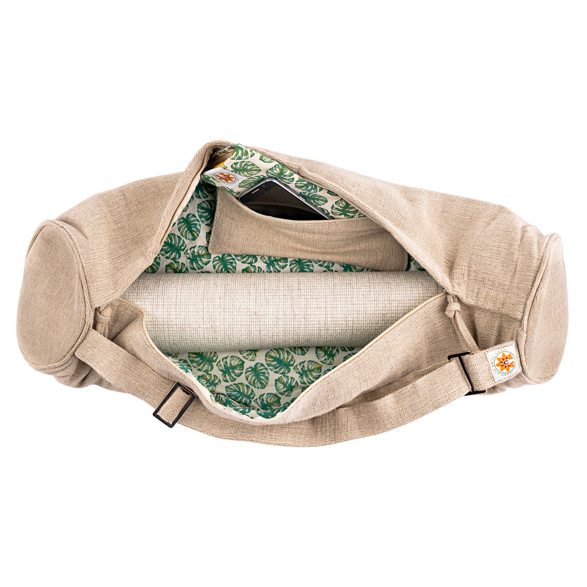 Buy Yoga Mat Bags Online - Natural Print - Sustainable Natural