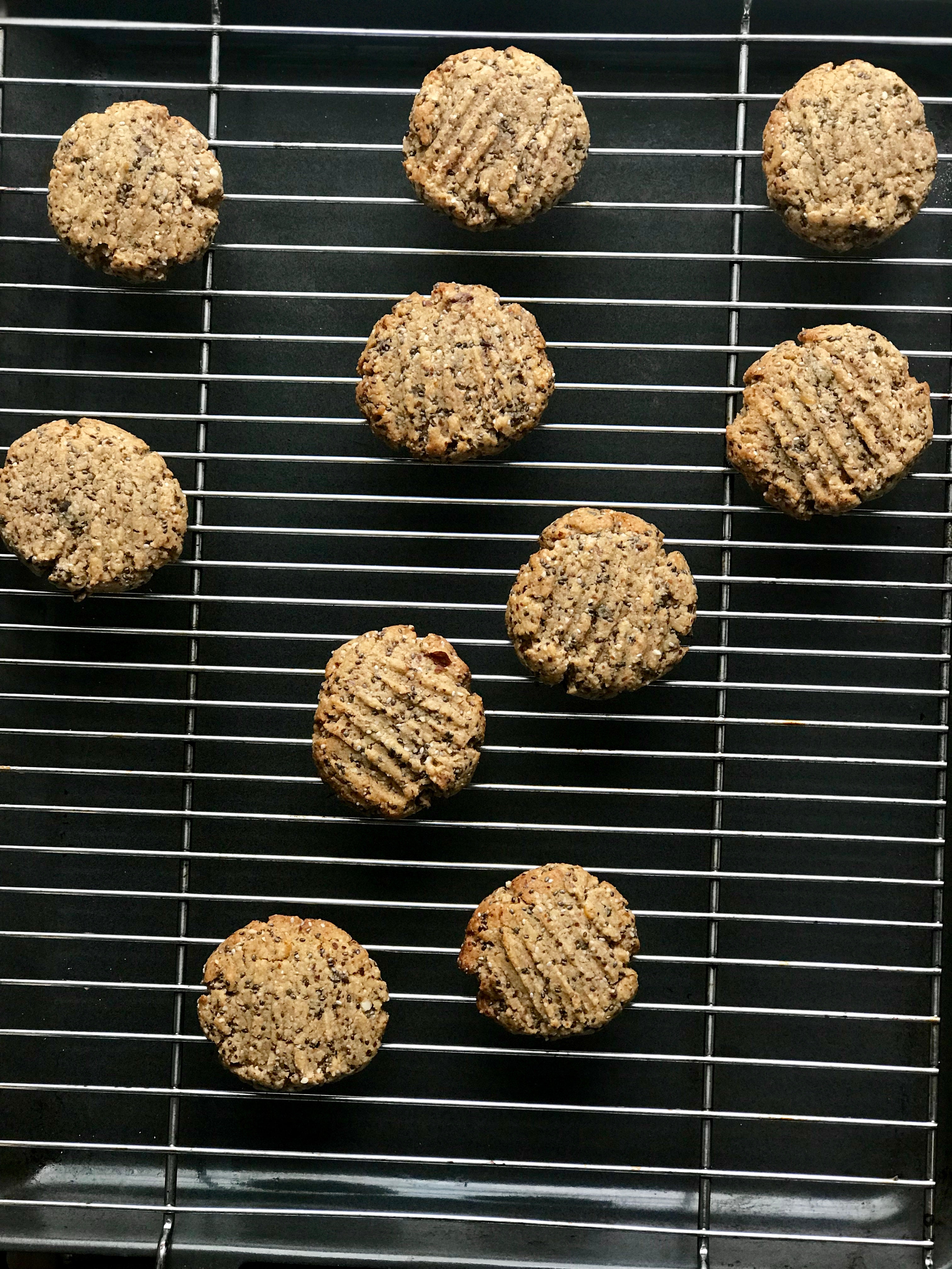 Super Lemony Naturally Sweet Chia Seeds Vegan and Gluten-free EASY TO MAKE cookies