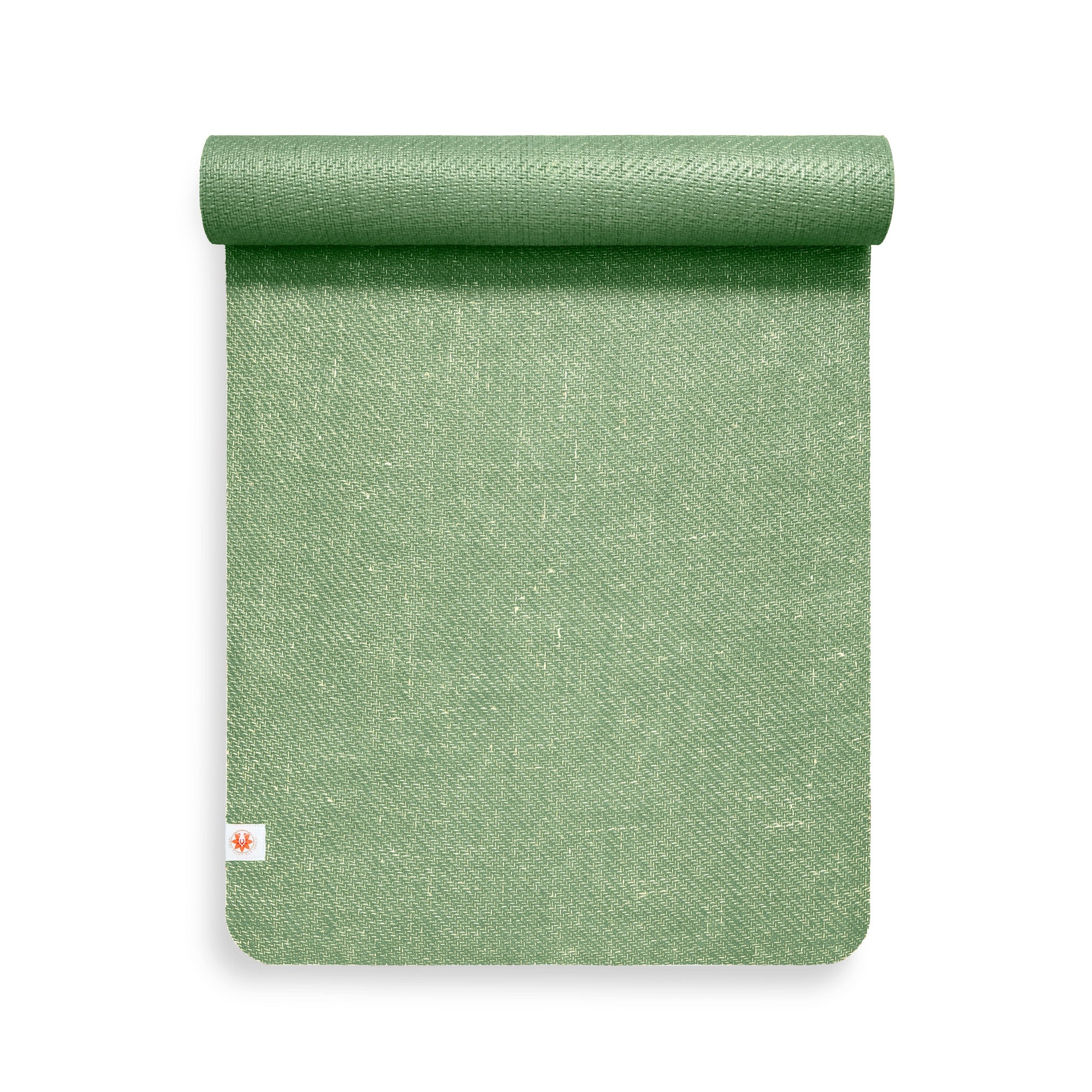 Matcha Green Jute Yoga Mat CompleteGrip Arial View