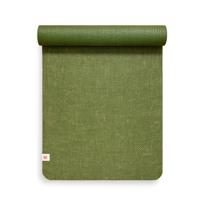 CompleteGrip™ Eco-friendly Yoga Mat (Forest Green Arial Shot) #colour_forest-green