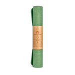 Matcha Green Jute Yoga Mat CompleteGrip Rolled View