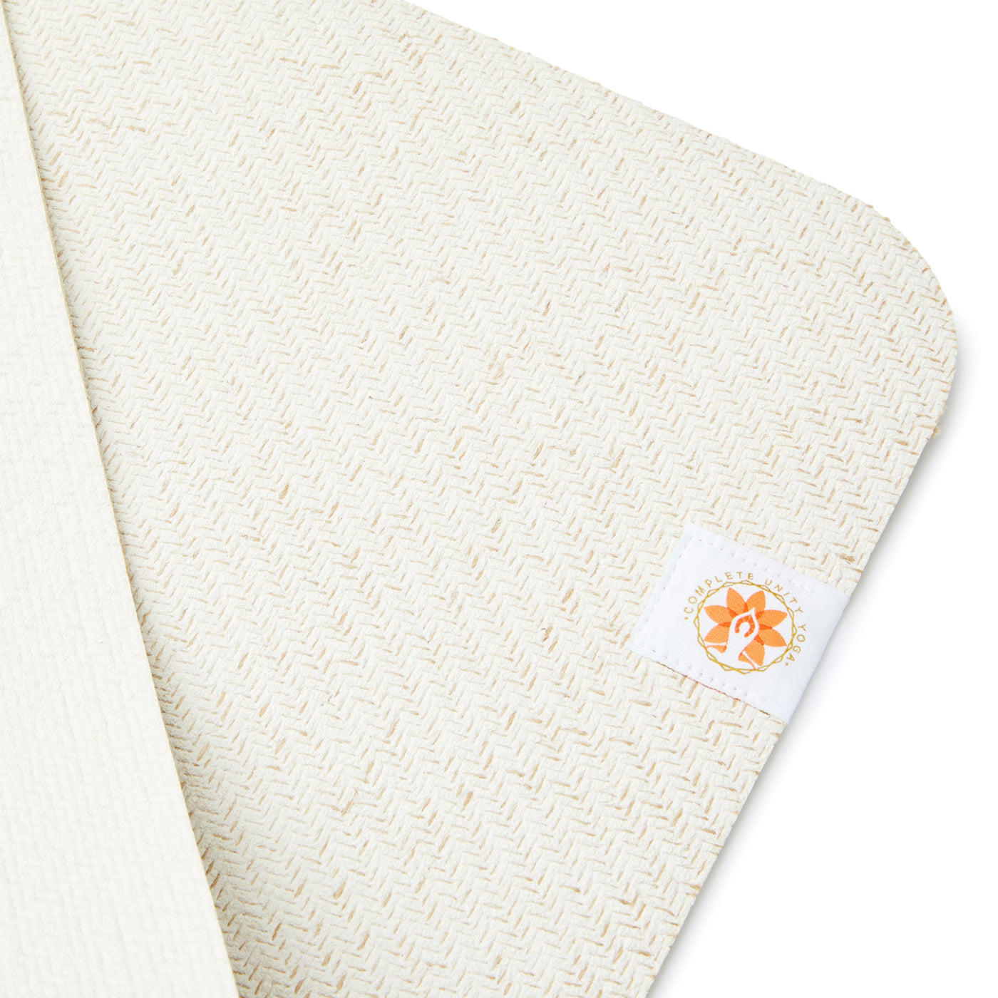 CompleteGrip™ Eco Yoga Mat - Complete Unity Yoga - Eco Natural close up grip texture #colour_eco-natural-white