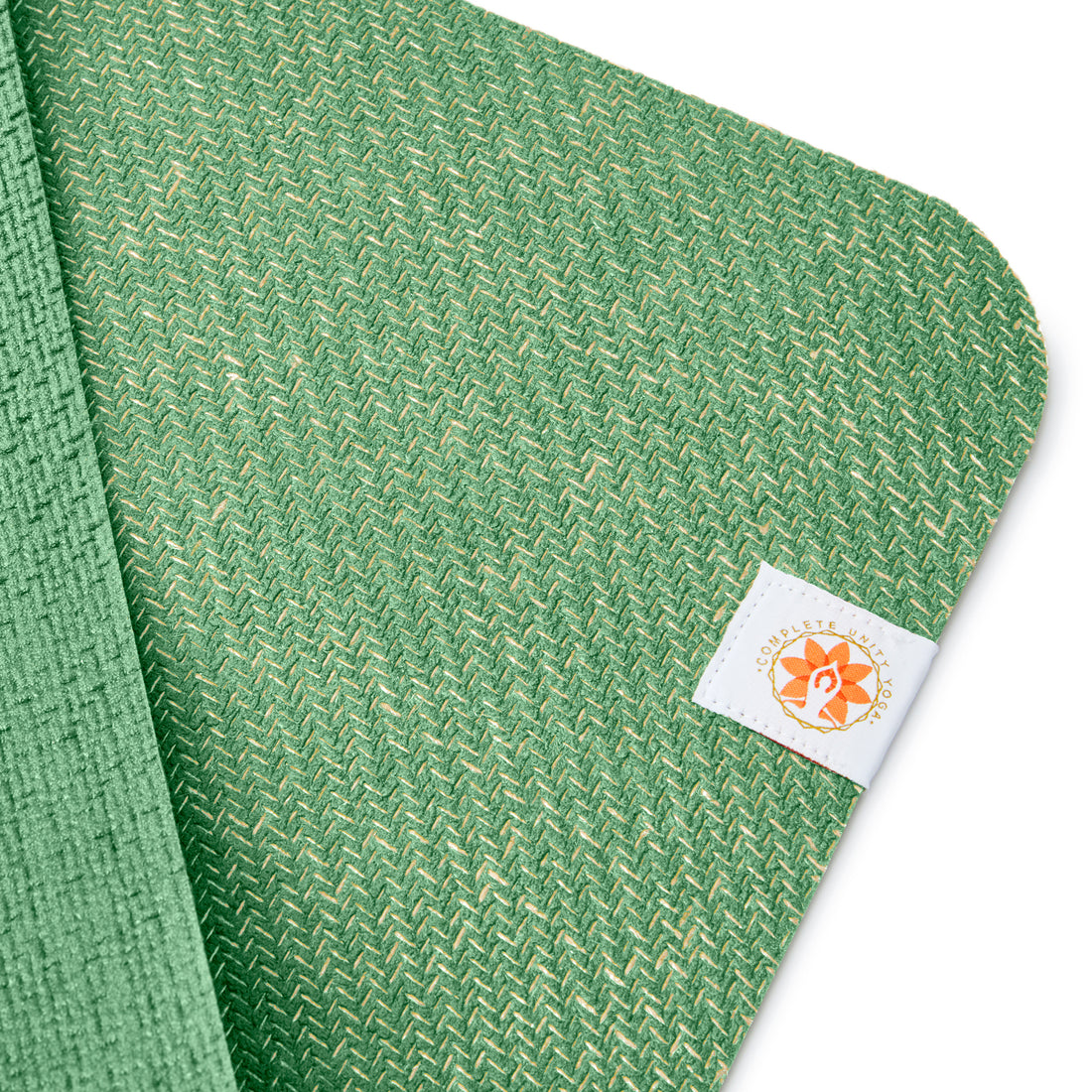 Matcha Green Jute Yoga Mat CompleteGrip Close Up