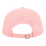 Iconic Cotton Wellbeing Cap Rose Pink back view Wellbeing embroidery Complete Unity Yoga #colour_rose-pink