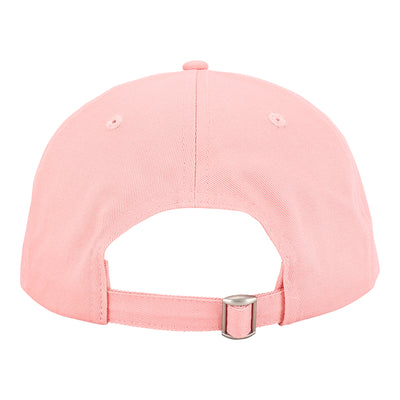 Iconic Cotton Wellbeing Cap Rose Pink back view Wellbeing embroidery Complete Unity Yoga #colour_rose-pink