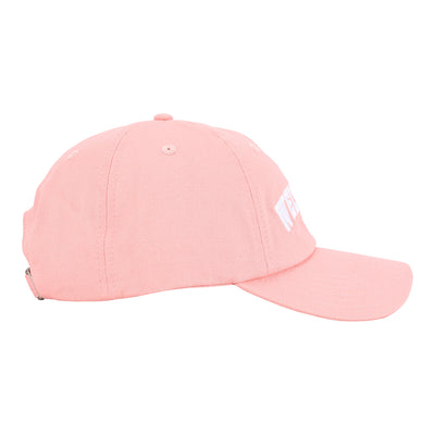 Iconic Cotton Wellbeing Cap Rose Pink right side view Wellbeing embroidery Complete Unity Yoga #colour_rose-pink