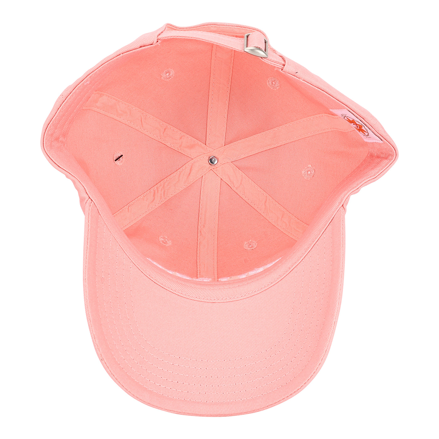 Iconic Cotton Wellbeing Cap Rose Pink under view Wellbeing embroidery Complete Unity Yoga #colour_rose-pink