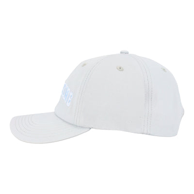 Iconic Cotton Wellbeing Cap Sky Blue left side view Wellbeing embroidery Complete Unity Yoga #colour_sky-blue
