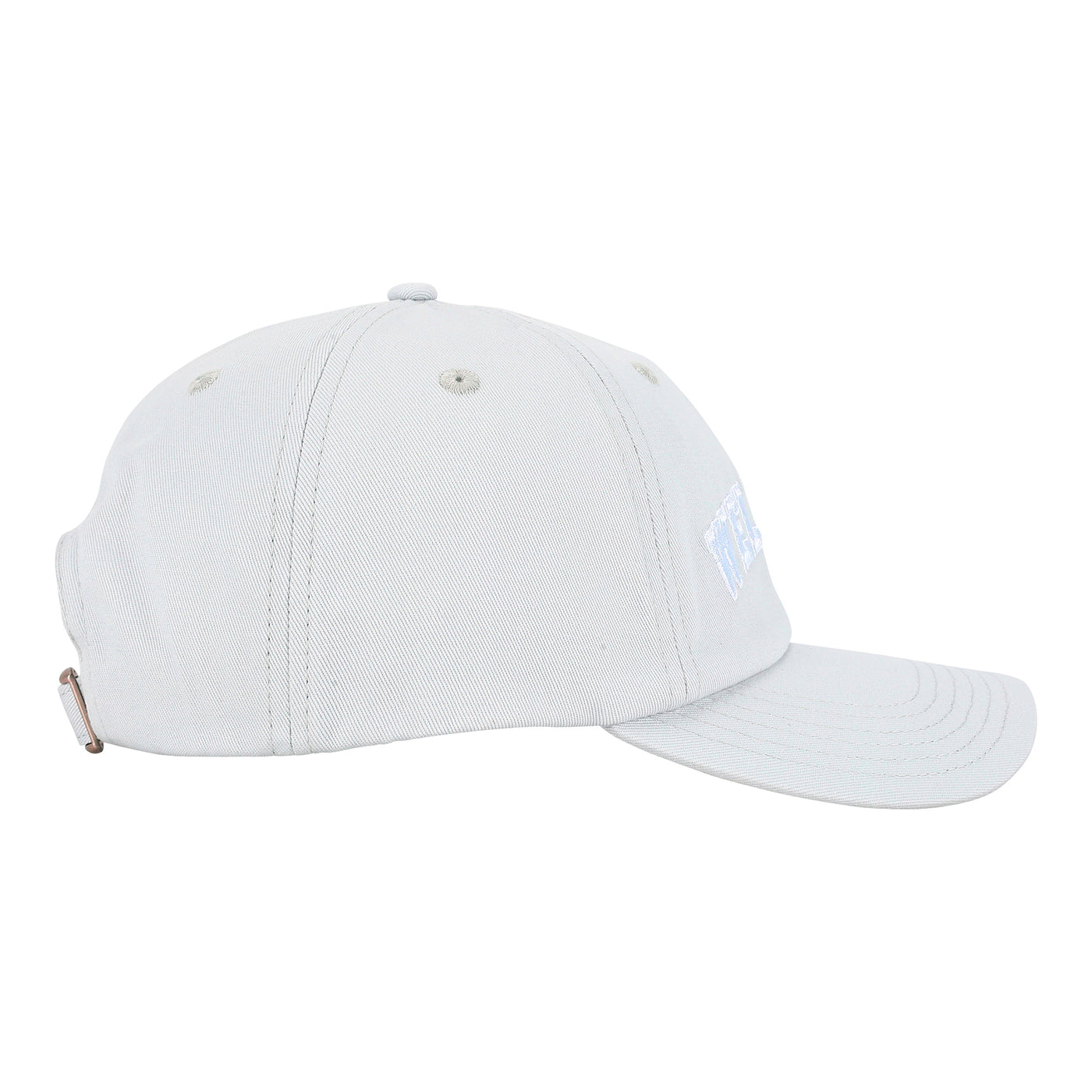 Iconic Cotton Wellbeing Cap Sky Blue right side view Wellbeing embroidery Complete Unity Yoga #colour_sky-blue