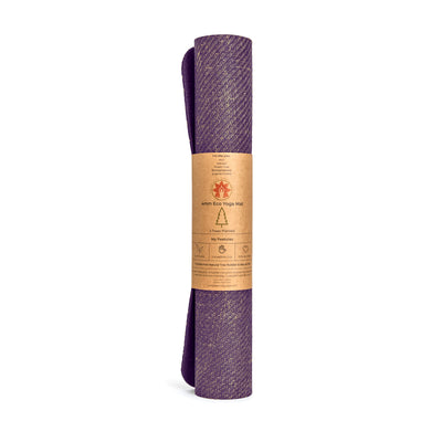 NEW Majestic Purple - Sustainable Non-Slip Jute Yoga Mat CompleteGrip™ - 4mm