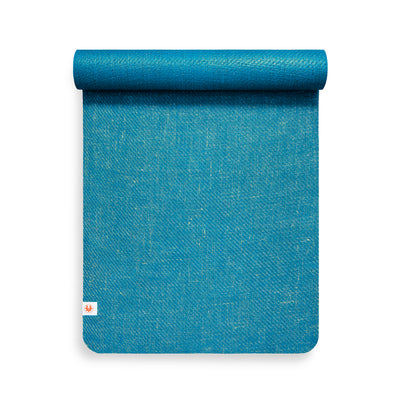 CompleteGrip™ Eco-friendly Yoga Mat (Ocean Teal Blue Arial Shot) #colour_new-ocean-teal-blue