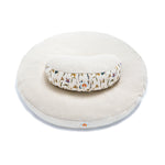 Premium Round Meditation Zabuton - Side View & Meditation Cushion - Complete Unity Yoga