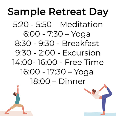 India Yoga Retreat 2024 Sample Retreat Day Complete Unity Yoga