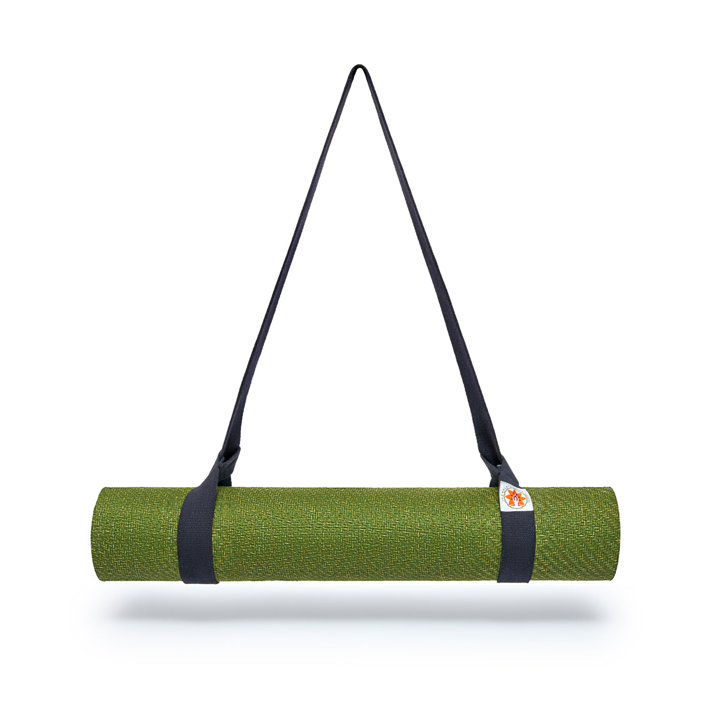 Yesbay Solid Color Exercise Fitness Yoga Mat Holder Shoulder Strap Carrier  Tie Belt-Black