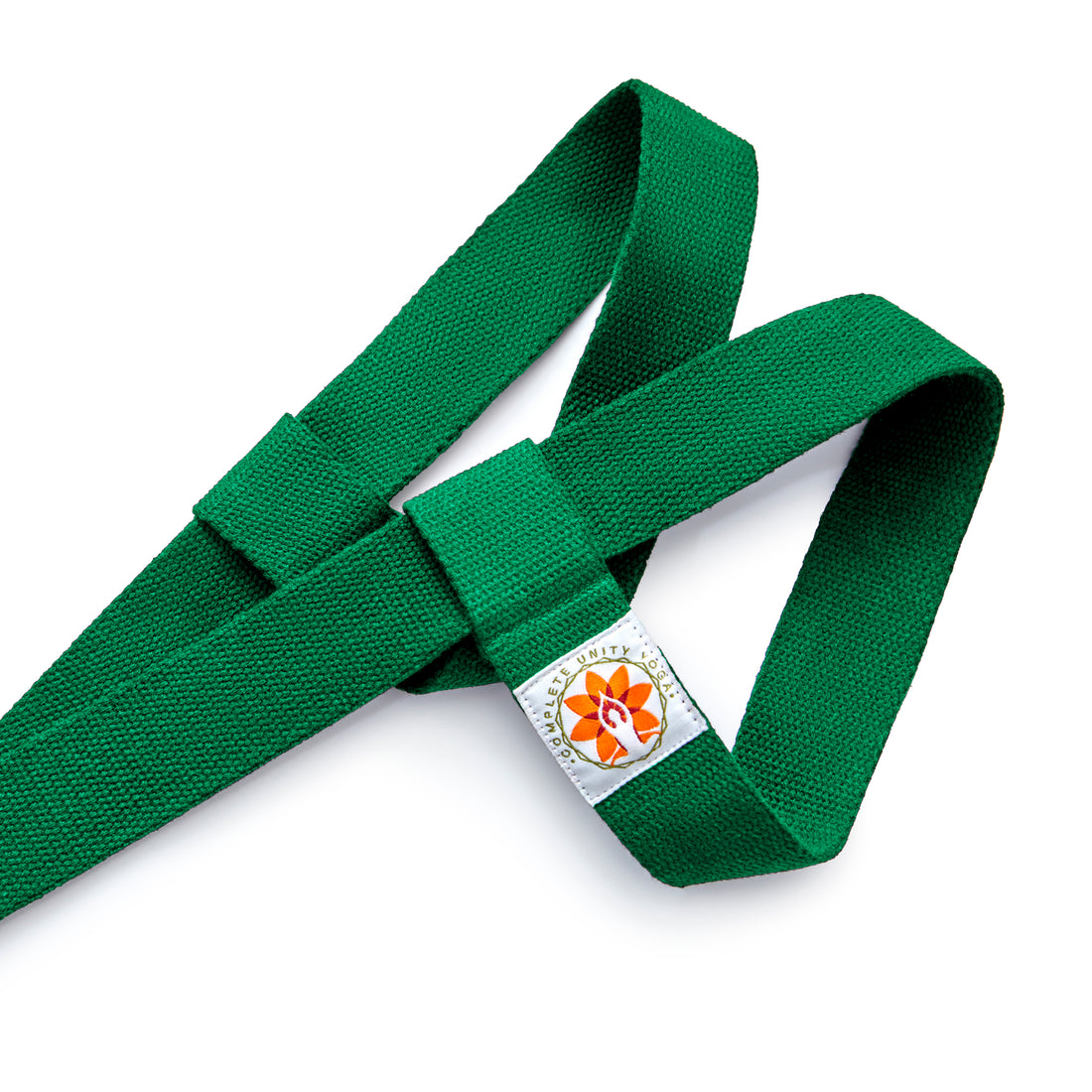 Yoga Mat Carrying Strap - Complete Unity Yoga - Close Up Emerald Green #colour_emerald-green
