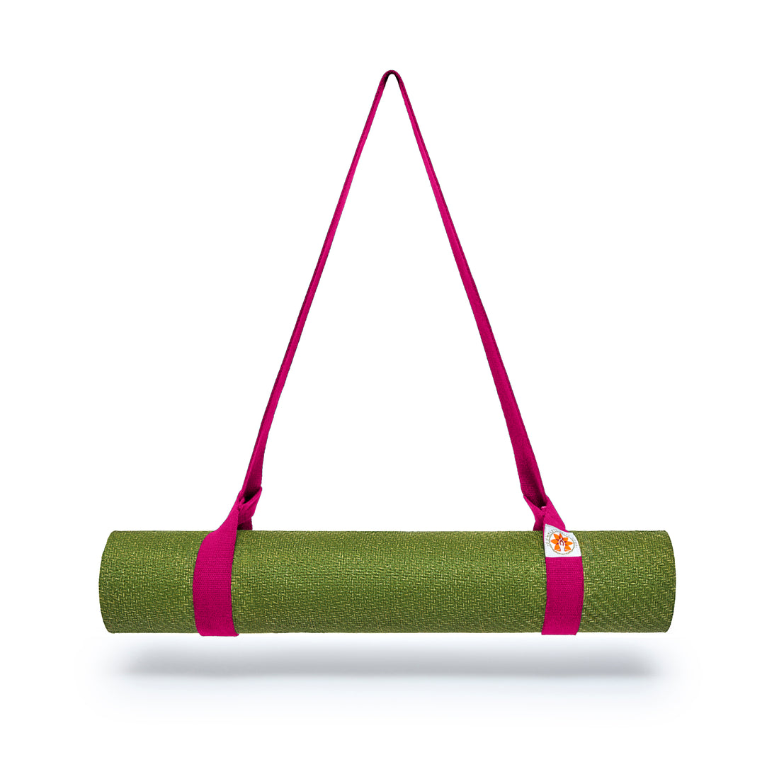 Yoga Mat Carrying Strap with CompleteGrip Eco Jute Yoga Mat - Complete Unity Yoga - Iconic Pink #colour_iconic-pink