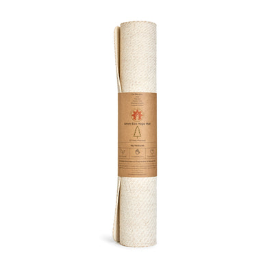 CompleteGrip™ Eco-friendly Yoga Mat (Eco Natural Rolled Shot) #colour_eco-natural-white