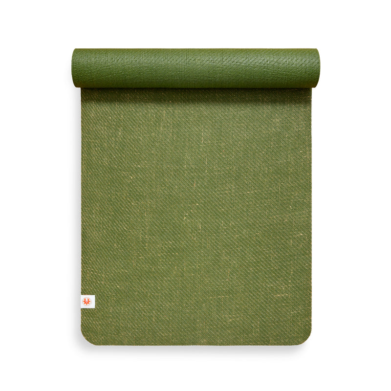 CompleteGrip™ Eco-friendly Yoga Mat (Forest Green Arial Shot) #colour_forest-green