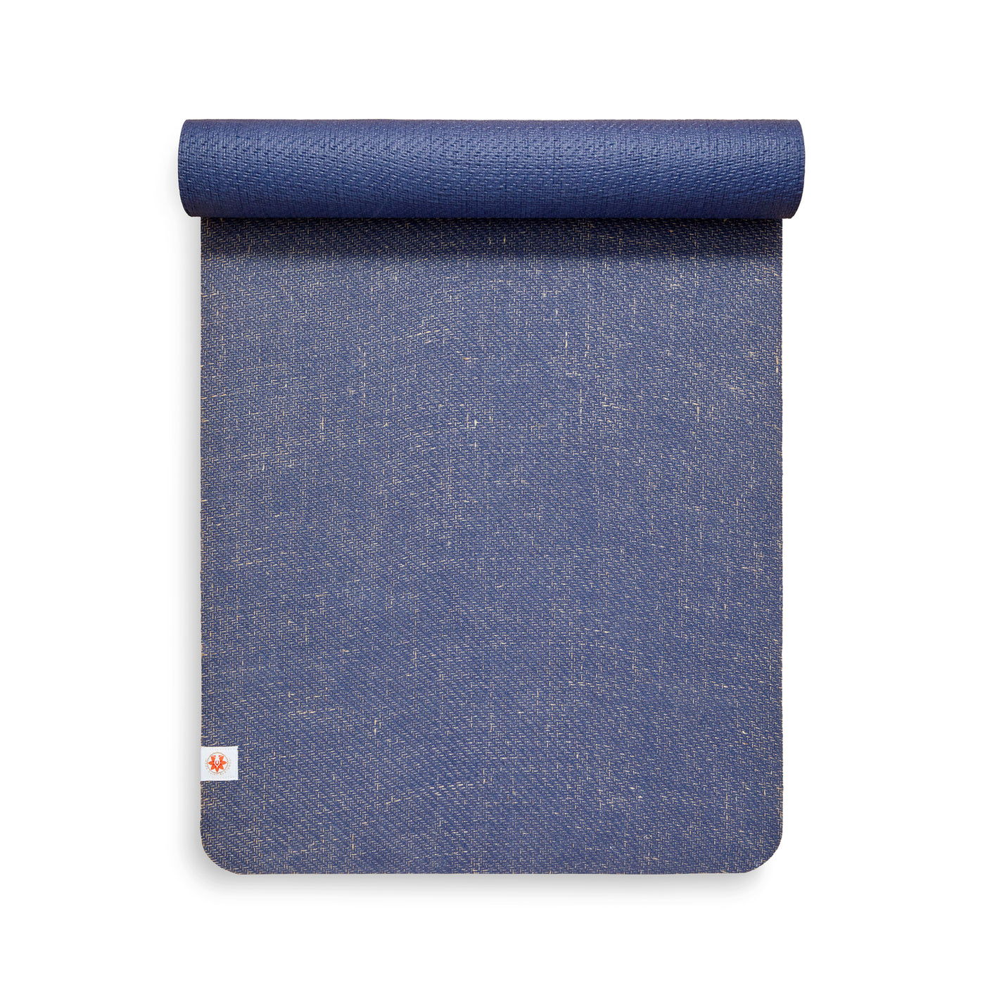 OnlyMat Eco-Friendly Jute Anti-Skid Yoga Mat With Light-Blue Cotton Border
