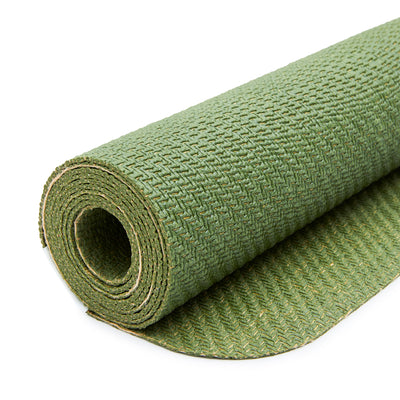 CompleteGrip™ Eco Yoga Mat - Complete Unity Yoga - Forest Green 2mm Close Up Side #colour_forest-green