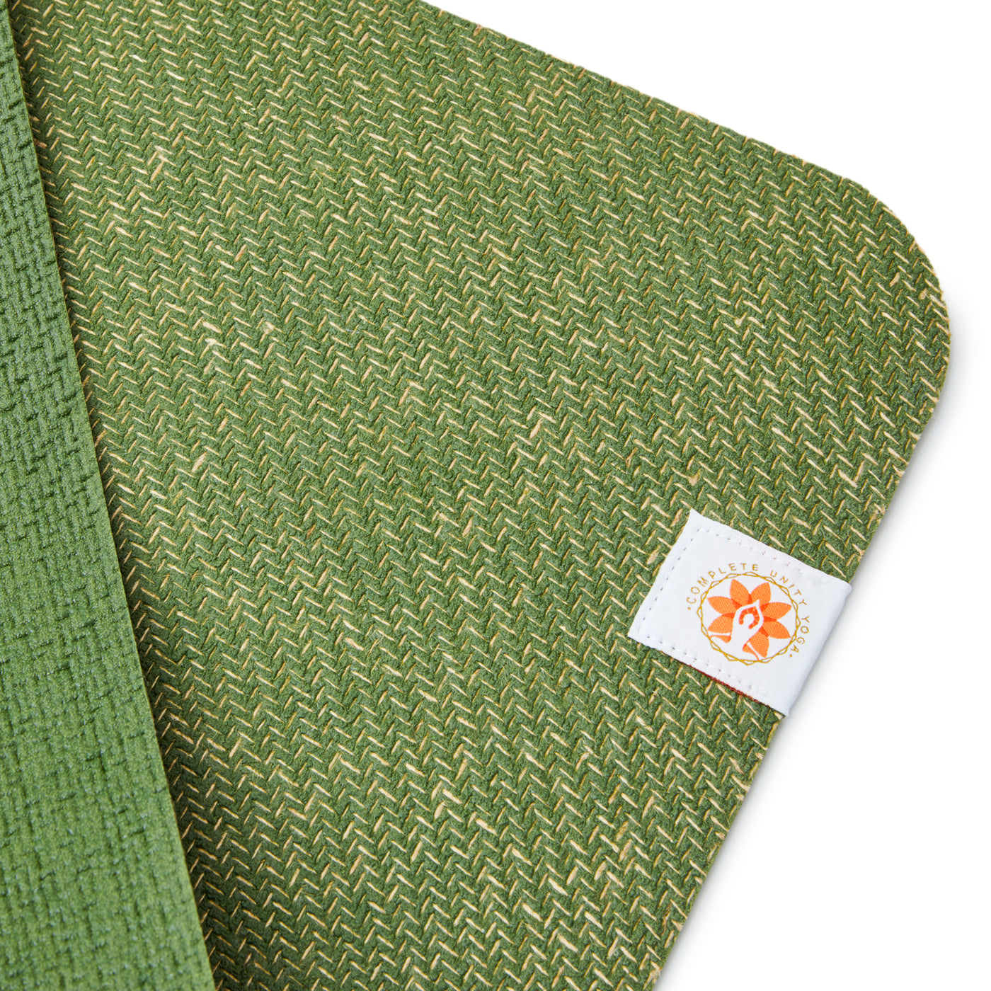 CompleteGrip™ Eco Yoga Mat - Complete Unity Yoga - Forest Green close up grip texture #colour_forest-green