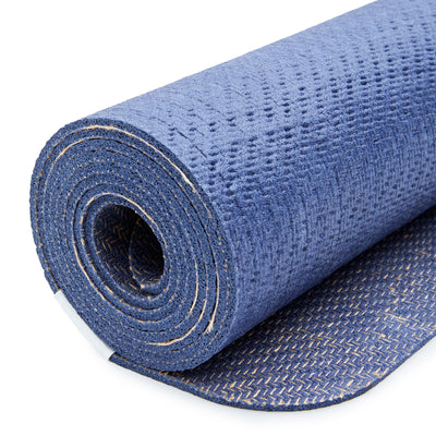 CompleteGrip™ Eco Yoga Mat - Complete Unity Yoga - Midnight Blue close up side grip texture #colour_midnight-blue