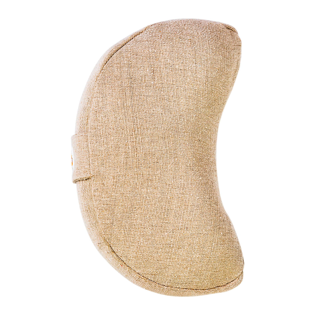 Complete Unity Yoga - Half Moon Yoga Meditation Cushion - Jute Natural - Arial View #colour_natural