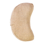 Complete Unity Yoga - Half Moon Yoga Meditation Cushion - Jute Natural - Arial View #colour_natural