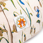 Complete Unity Yoga - Half Moon Yoga Meditation Cushion - Meadow Of Enlightenment - Close Up View #colour_meadow-of-enlightenment