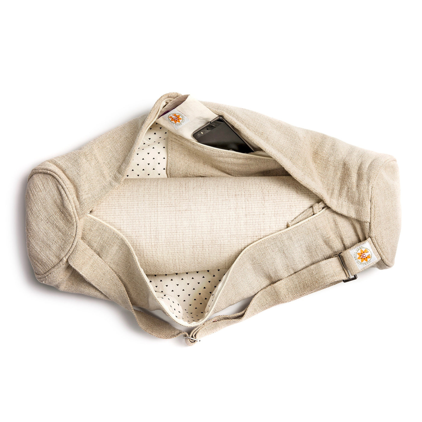 Yoga Mat Bag Natural Print