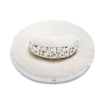 Premium Round Meditation Zabuton - Side View & Meditation Cushion - Complete Unity Yoga