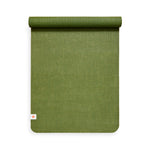 eco friendly travel yoga mat 2mm arial view #colour_forest-green
