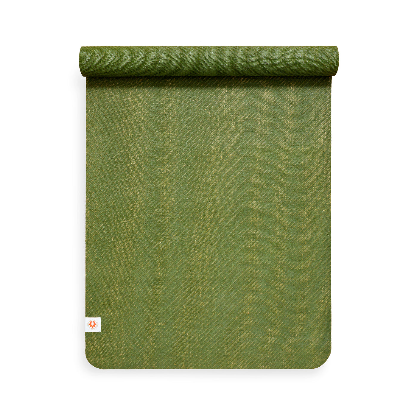eco friendly travel yoga mat 2mm arial view #colour_forest-green