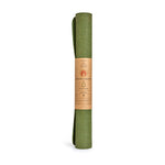 eco friendly travel yoga mat 2mm rolled view #colour_forest-green
